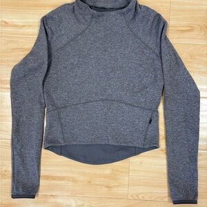 Lululemon Gray Crop Athletic Top